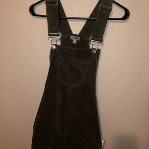 Corduroy overall dress